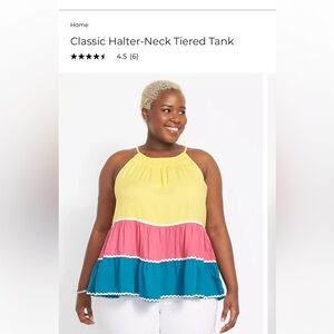 NWT Lane Bryant tiered halter